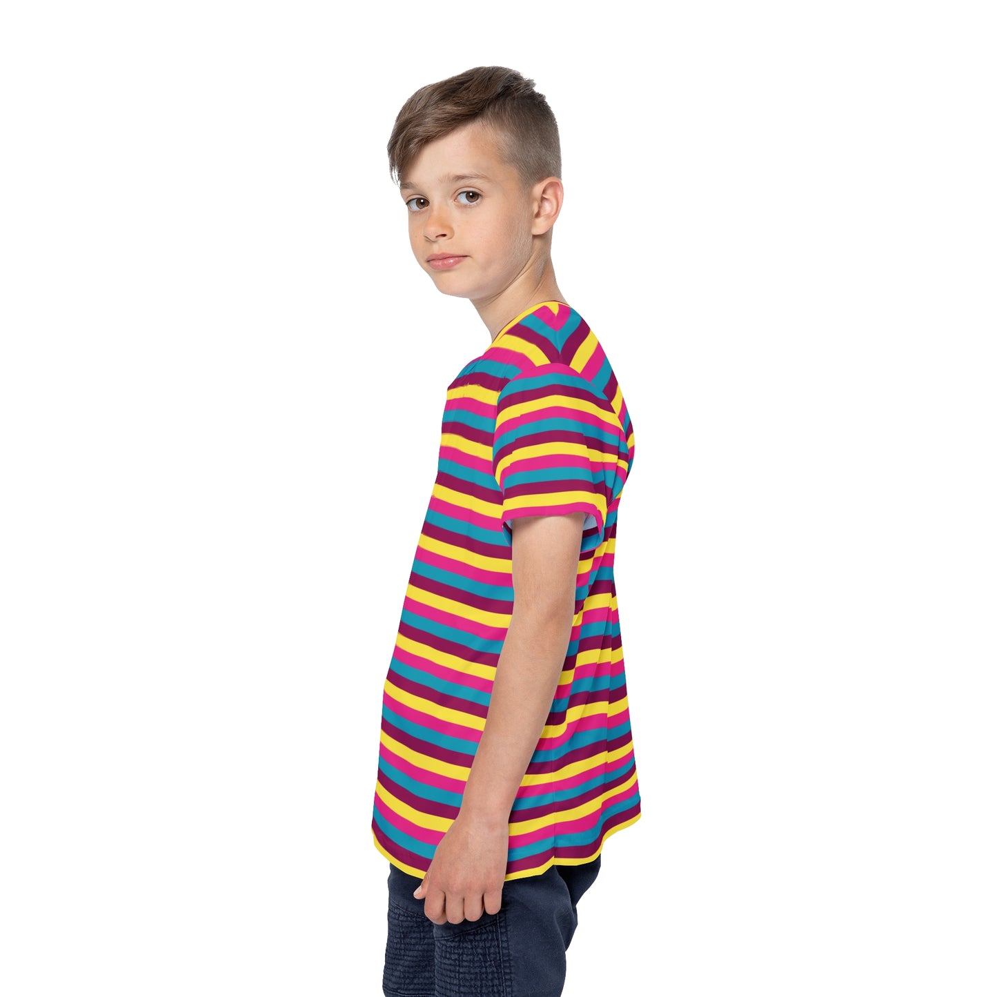 Pop Stripes Kids' Poly Tee