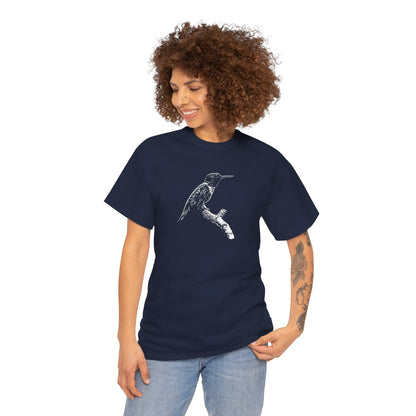 Hummingbird Adult 100% Cotton T-Shirt (Multicolors)