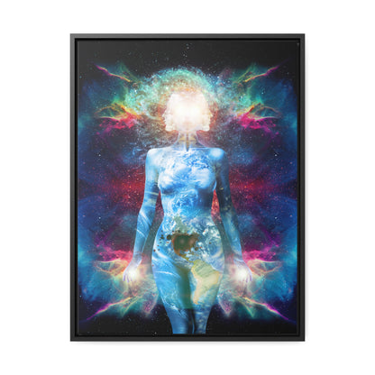 21st Century Gaia Framed Canvas Print