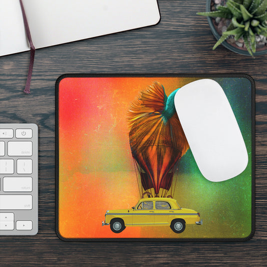 Aquamobile Taxi Service Large Mouse Pad | Surreal Art