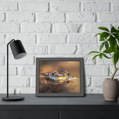 Duality of Frog Framed Print | Nature Photography
