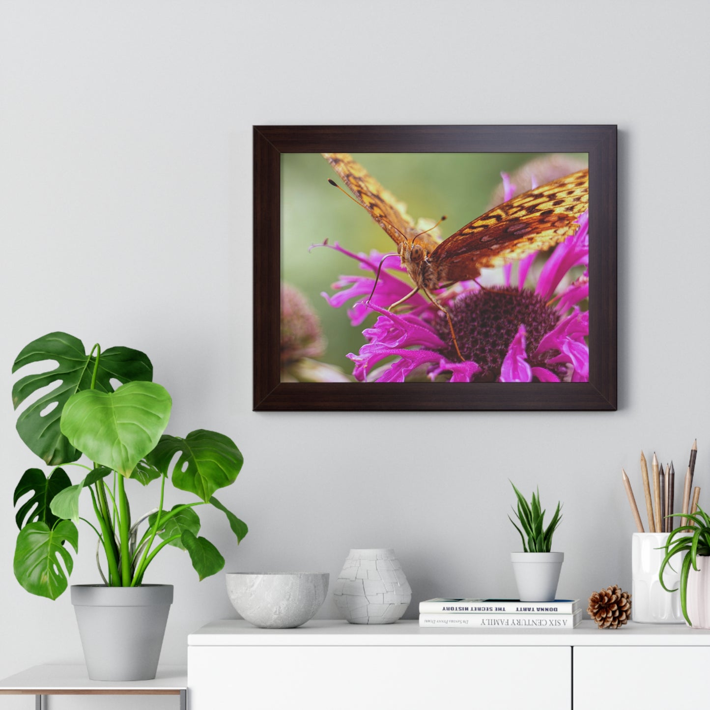 Fritillary Butterfly in Macro Framed Matte Print