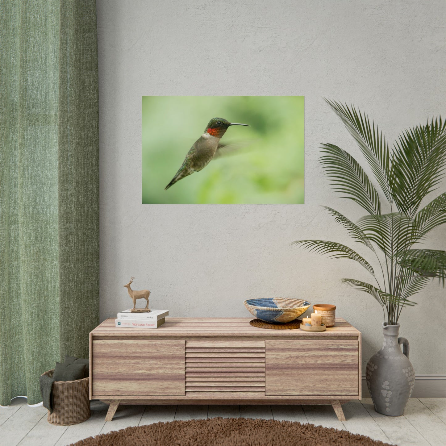 Hummingbird In-Flight Fine Art Print