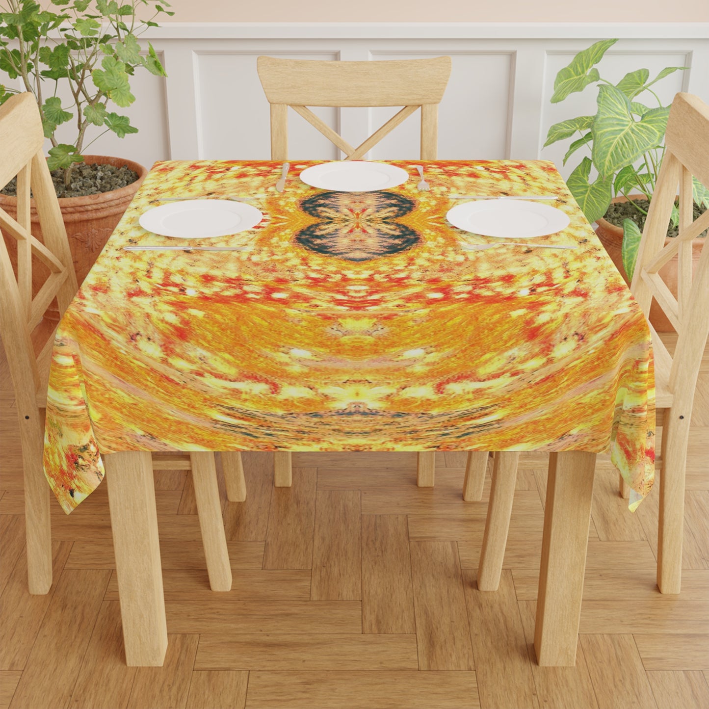 Fire Spirits 55-inch Square Tablecloth