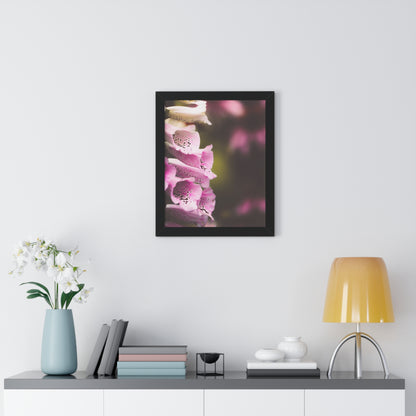 Foxglove Flowers Framed Matte Print