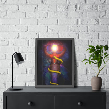 Brigid's Serpent Framed Print | Surreal Art