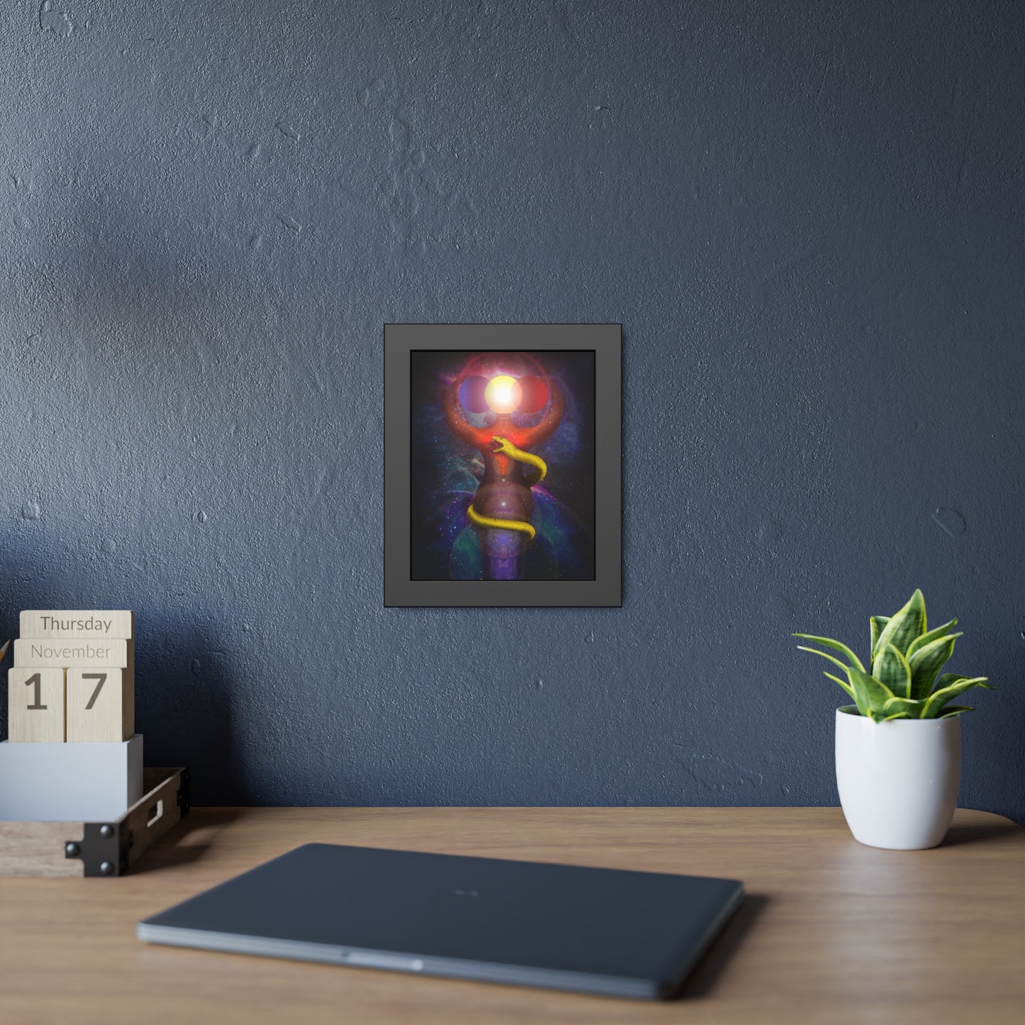Brigid's Serpent Framed Print | Surreal Art