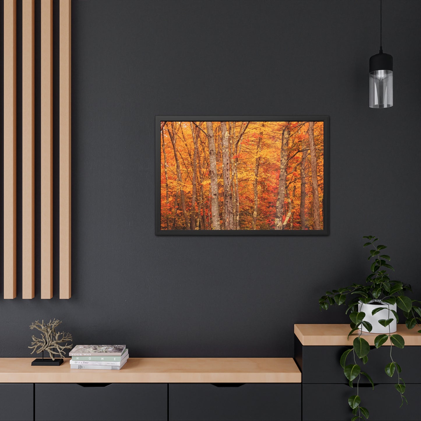 Forest of Autumn Colors Framed Fine Art Photograph