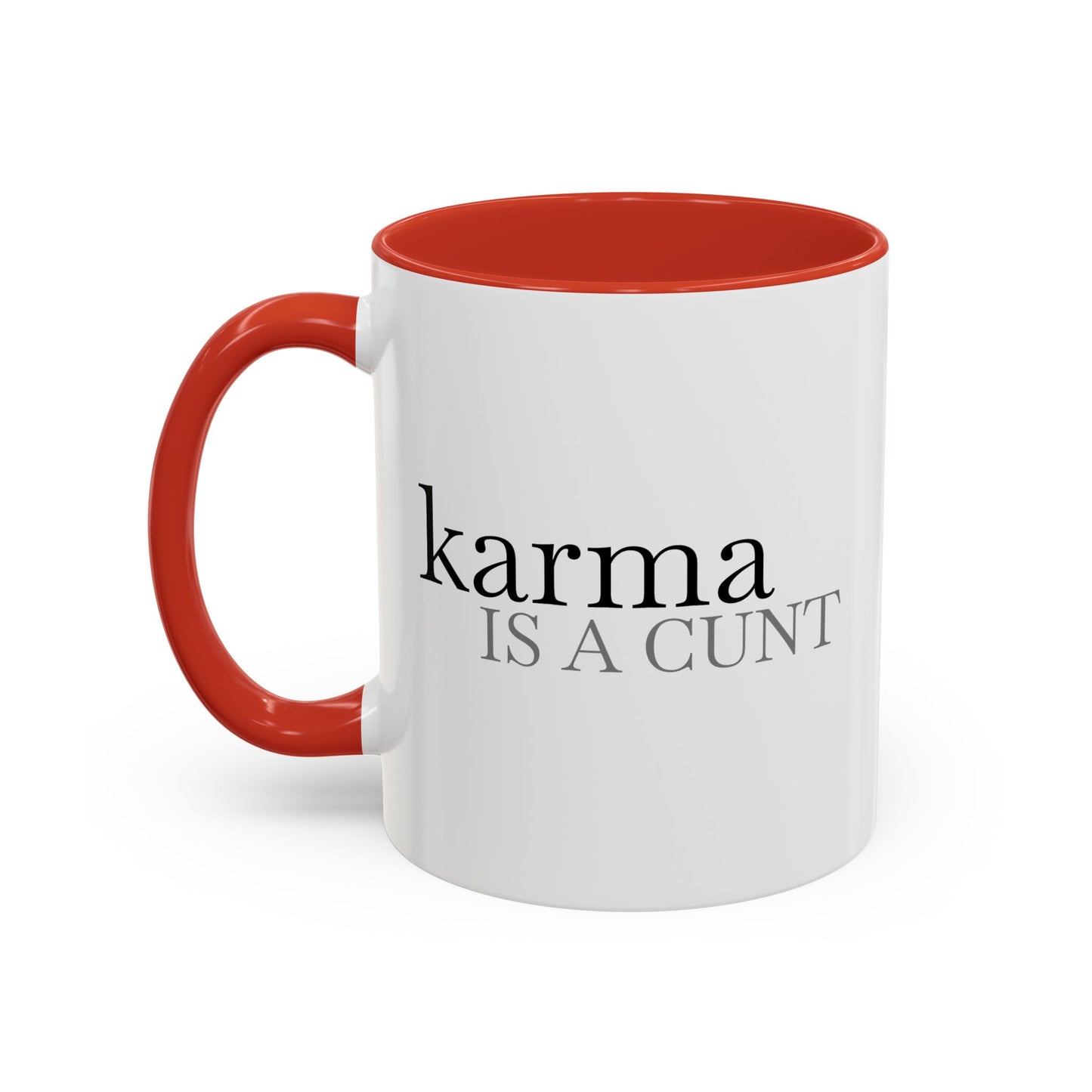 Spicy Karma Colorful Handle Ceramic Mug (11, 15oz)