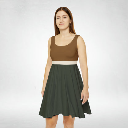 Forest Neutrals Women's Skater Dress