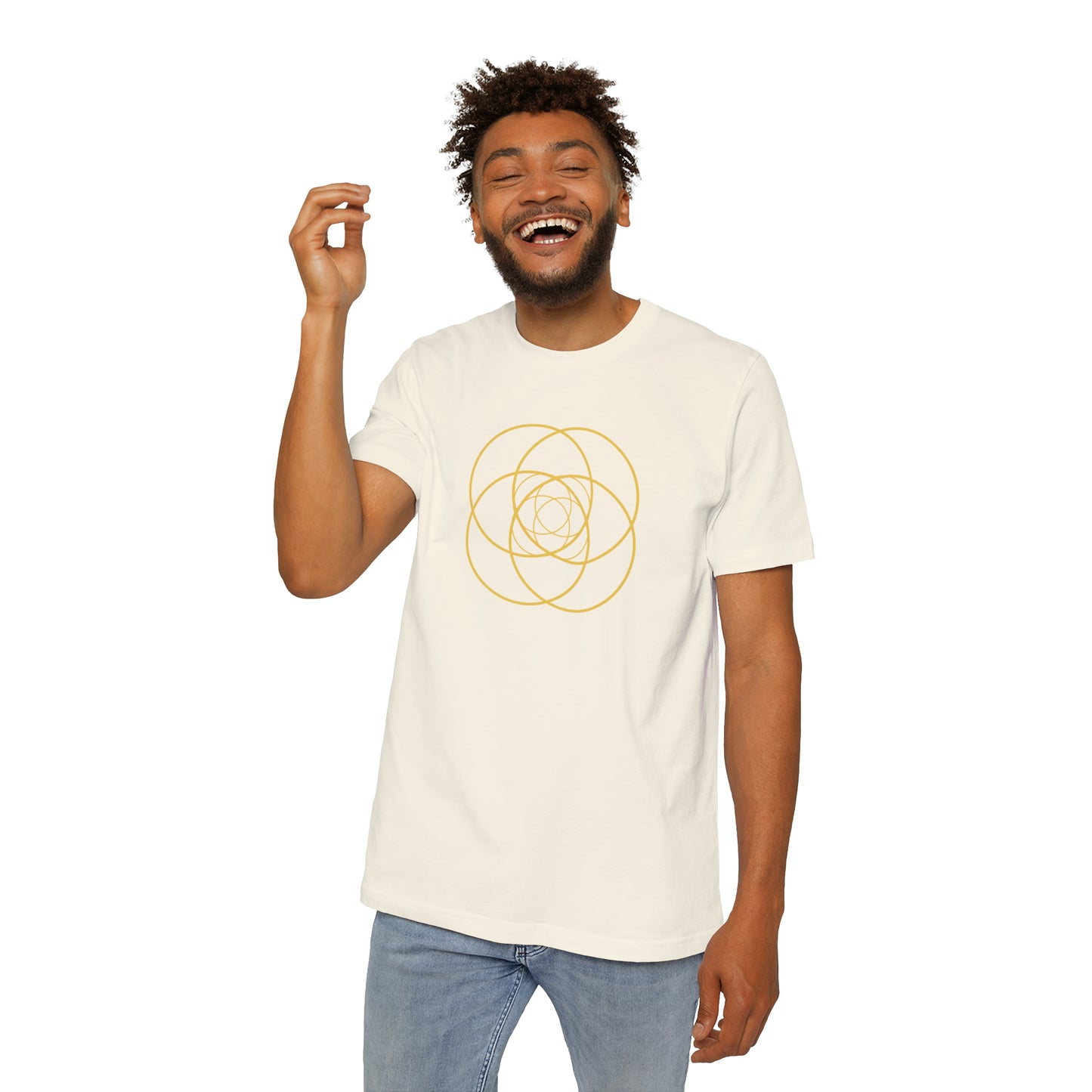 Intersecting Circles Men's T-Shirt, Made in USA