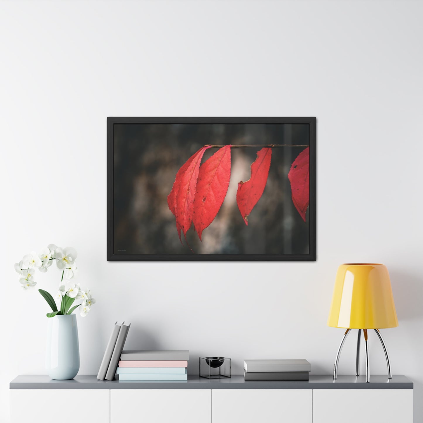 Leaves of Red Framed Fine Art Photograph