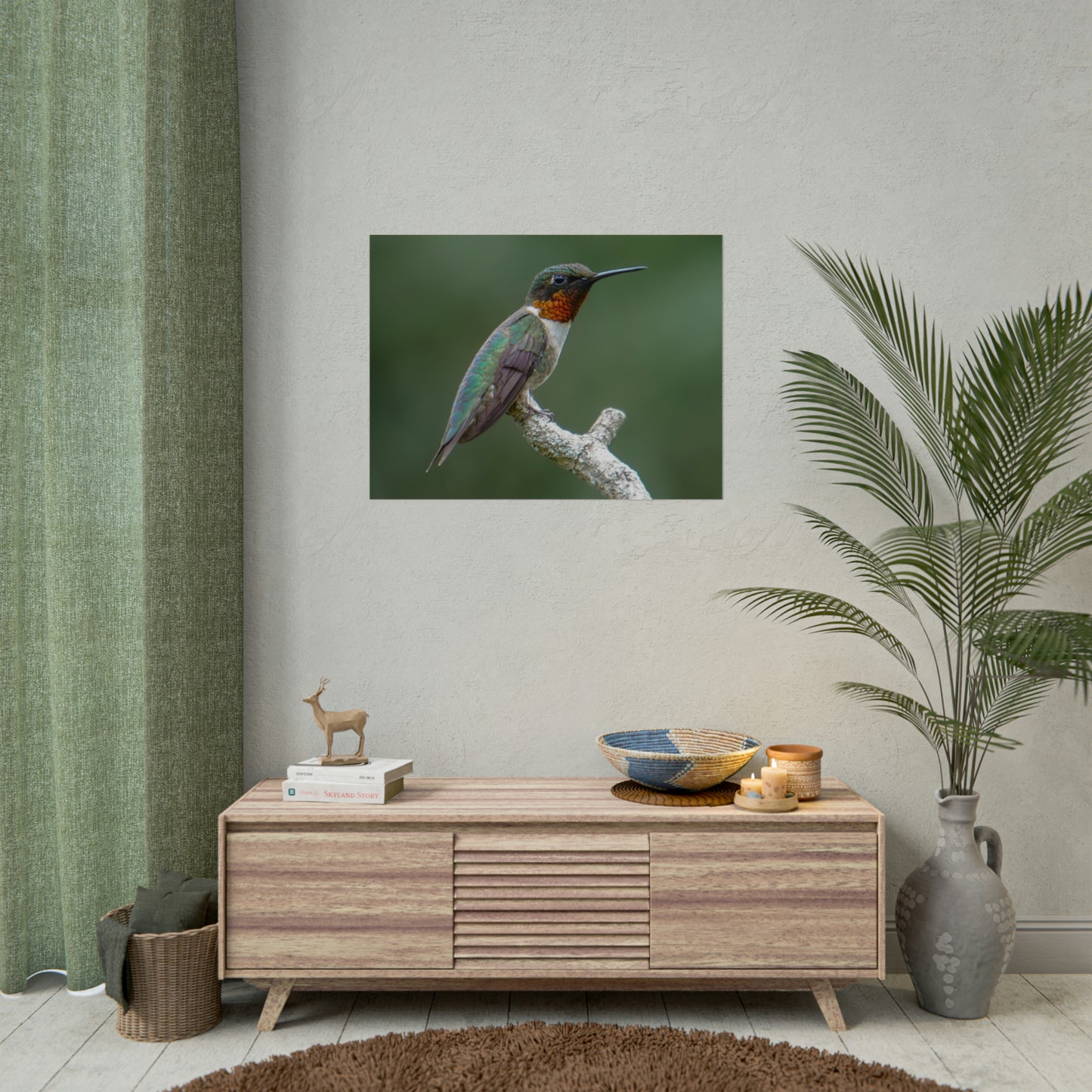 Ruby-Throated Hummingbird Fine Art Print