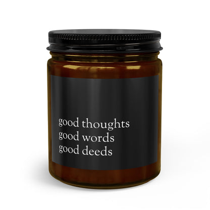 Good Thoughts, Words, Deeds Mindfulness Candle Gift Set