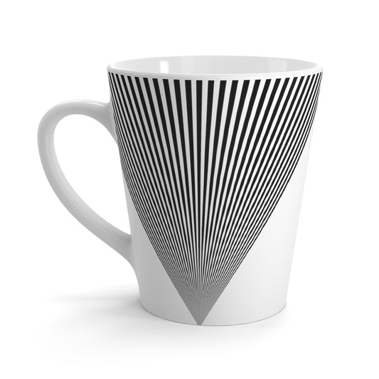 Black & White Symmetry Latte Mug