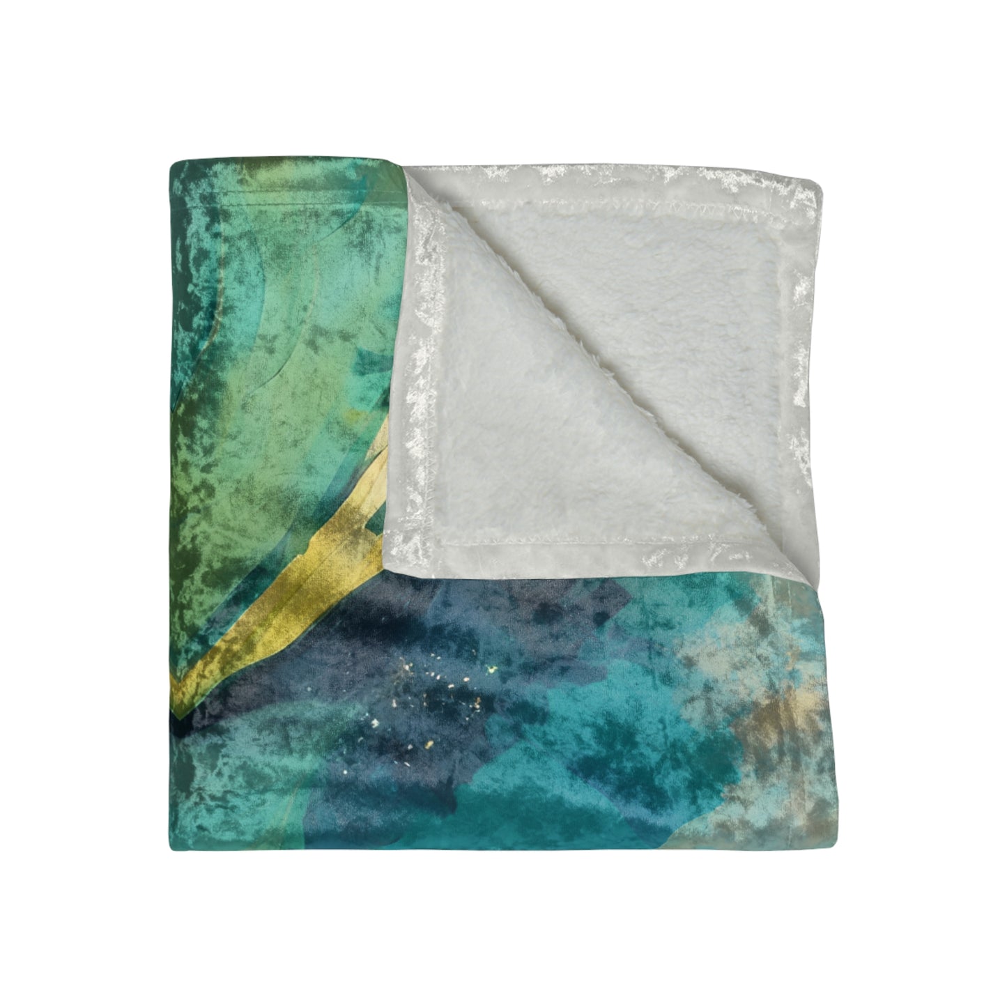 Oceanids Crushed Velvet Blanket