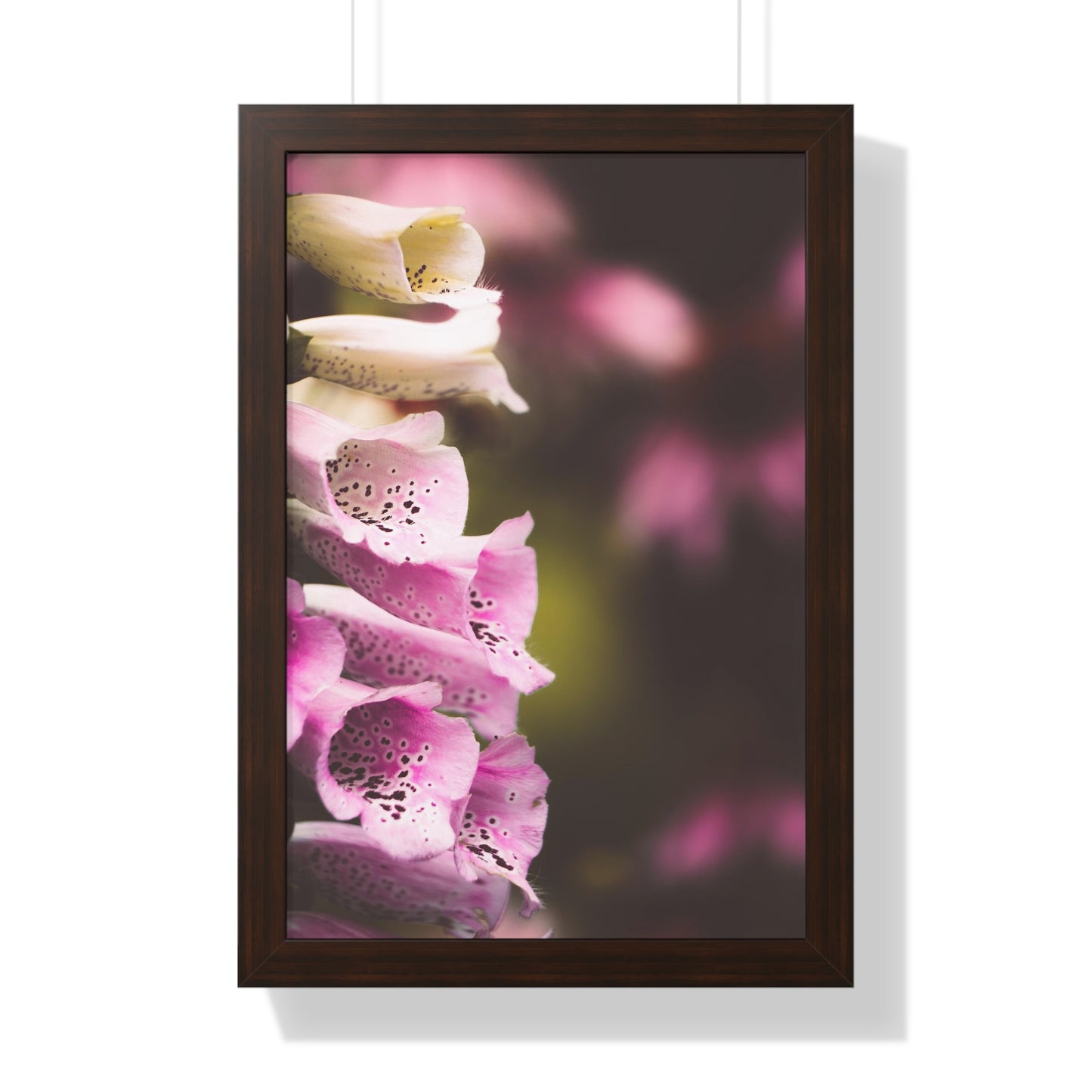 Foxglove Flowers Framed Matte Print