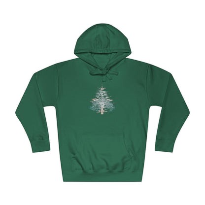 Painted Pine Tree Adult Fleece Hoodie