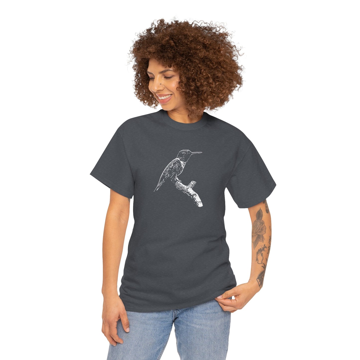 Hummingbird Adult 100% Cotton T-Shirt (Multicolors)