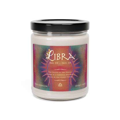 Libra Zodiac Vibes 9oz Soy Candle, 5 scents