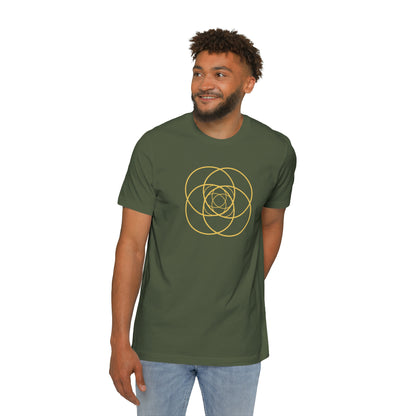 Intersecting Circles Men's T-Shirt, Made in USA