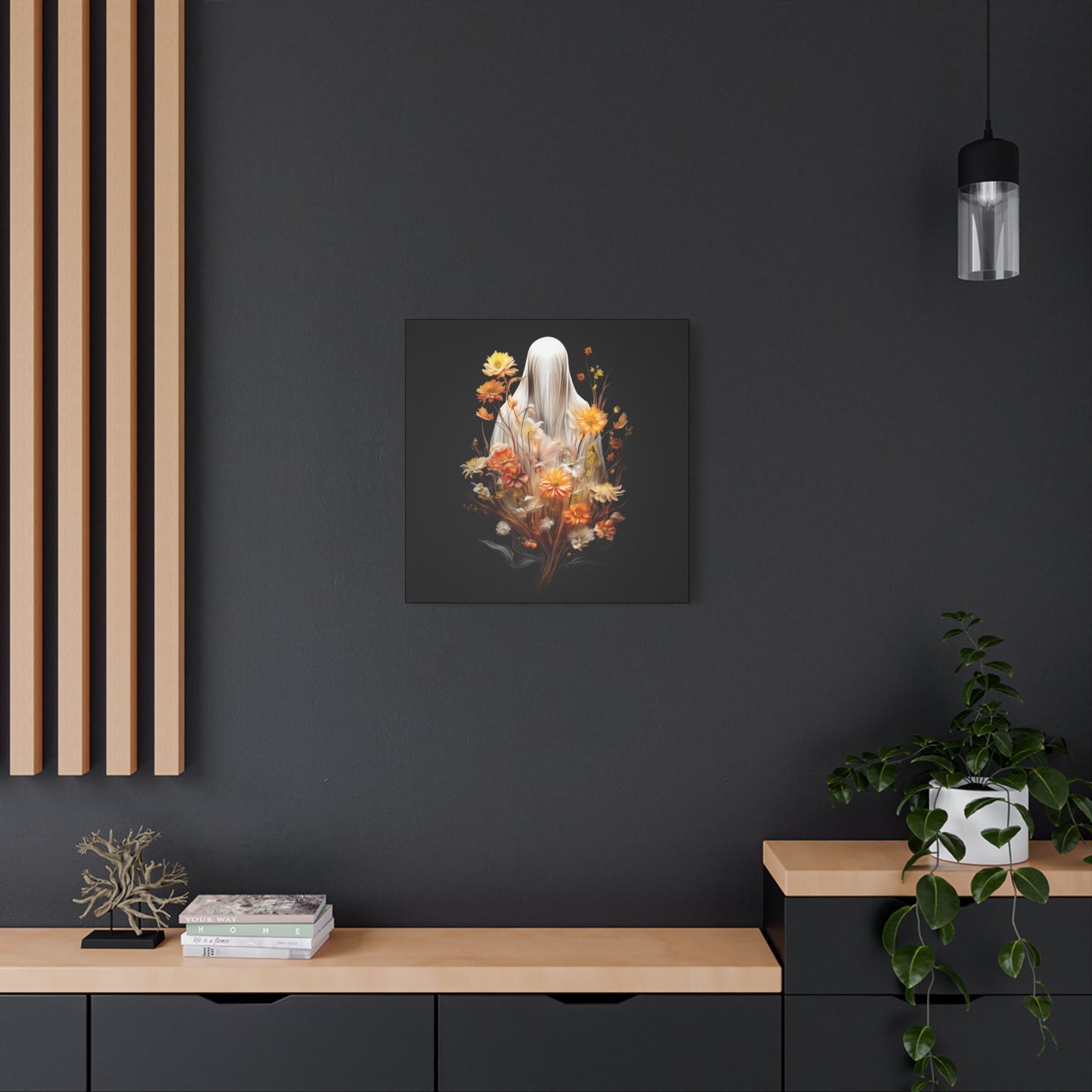 Halloween Garden Haunting Canvas Print