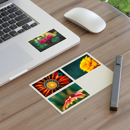 Flower Macro Photo Vinyl Stickers