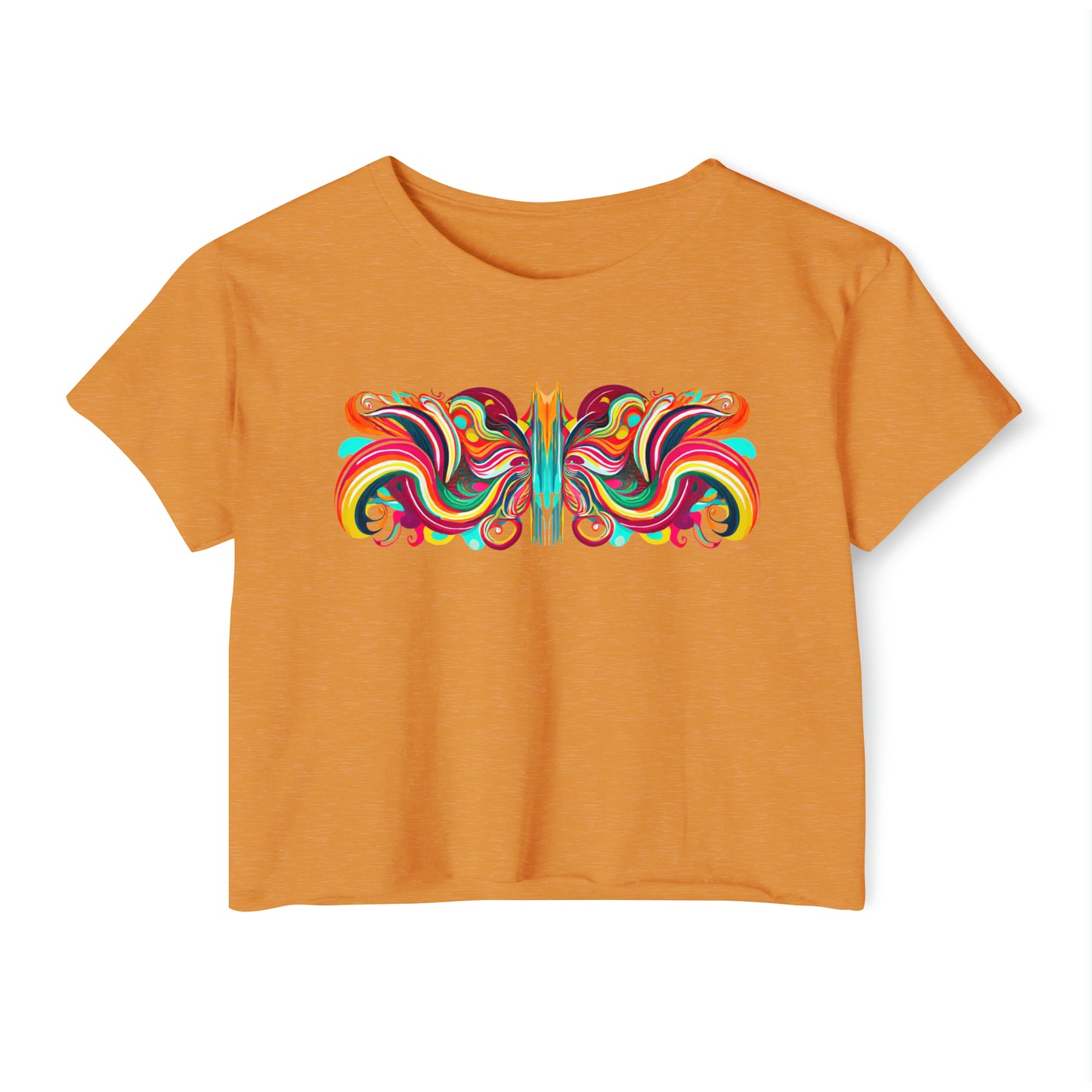 Butterfly Symmetry Women's Crop Top