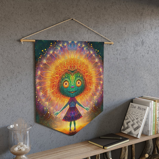 Dandelion Queen Wood + Twine Tapestry