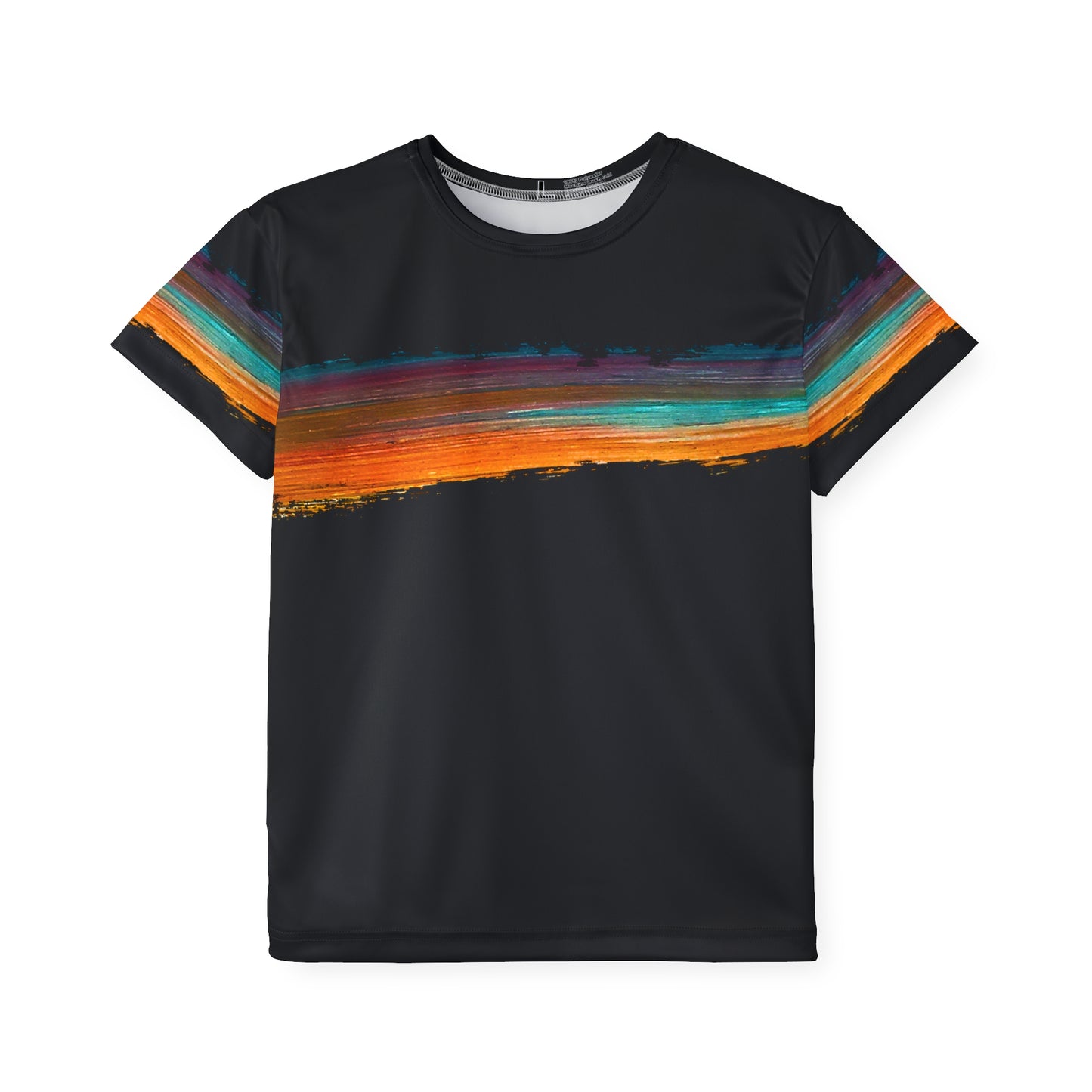 Colorful Paint Stripe Kids' Poly Tee