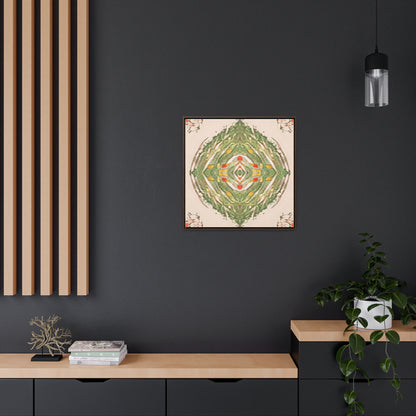 Earth Spirits Framed Canvas Print