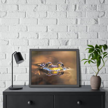Duality of Frog Framed Print | Nature Photography