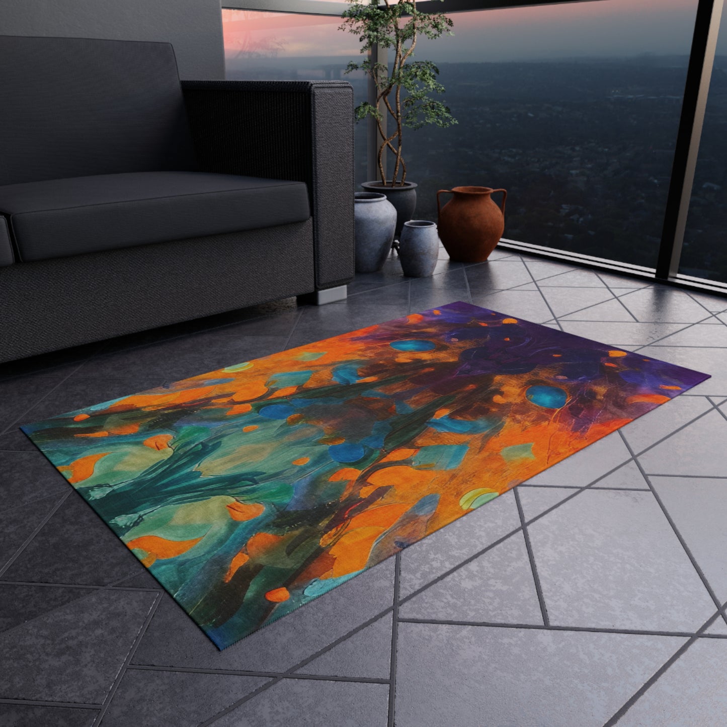 Dog Star Rises Outdoor Rug