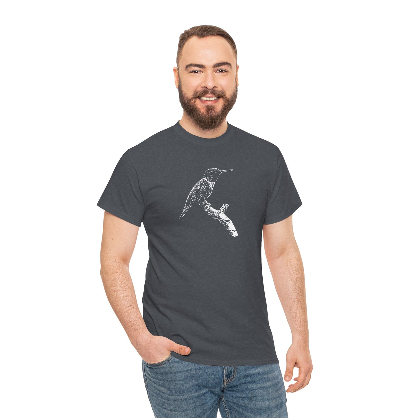 Hummingbird Adult 100% Cotton T-Shirt (Multicolors)
