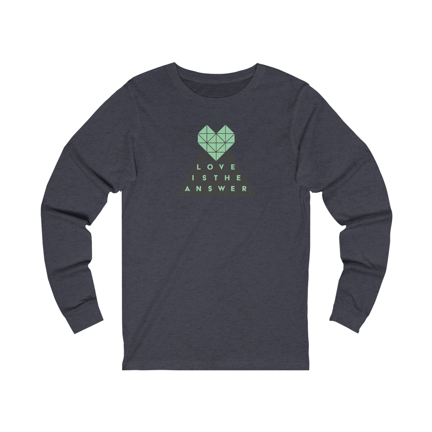 Love is the Answer Adult Long Sleeve Shirt (multicolors)