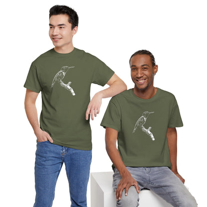 Hummingbird Adult 100% Cotton T-Shirt (Multicolors)