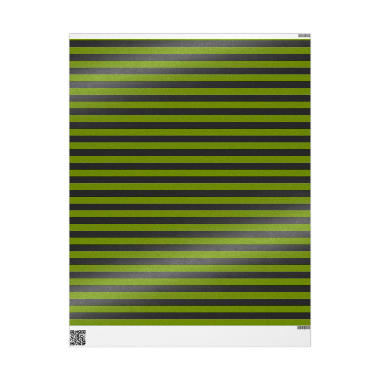 Avocado Green Striped Wrapping Paper Roll (3 sizes)