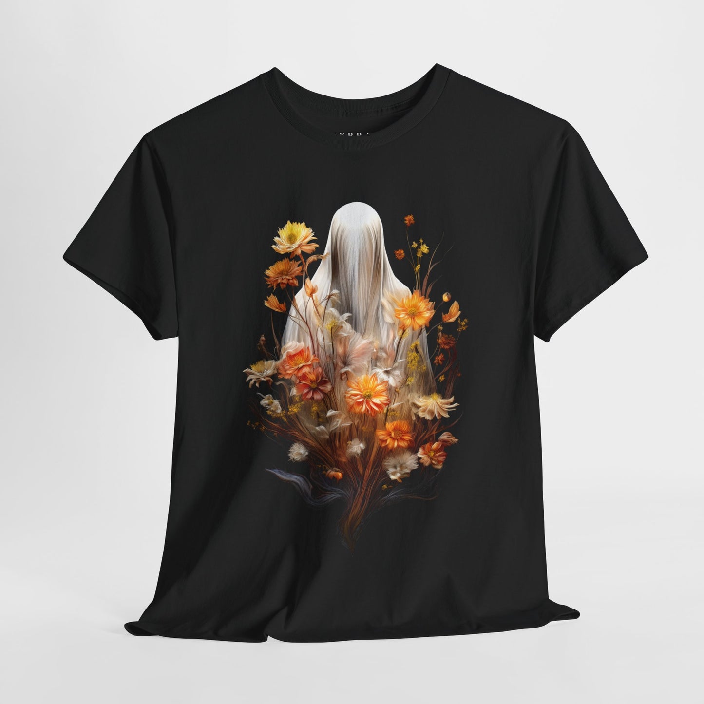 Halloween Garden Haunting Adult 100% Cotton T-Shirt