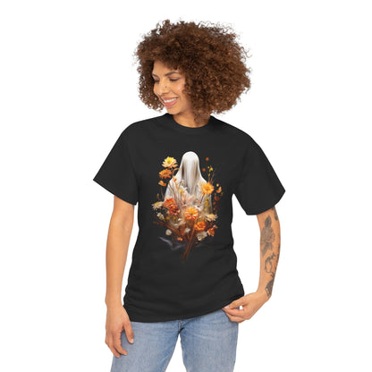 Halloween Garden Haunting Adult 100% Cotton T-Shirt