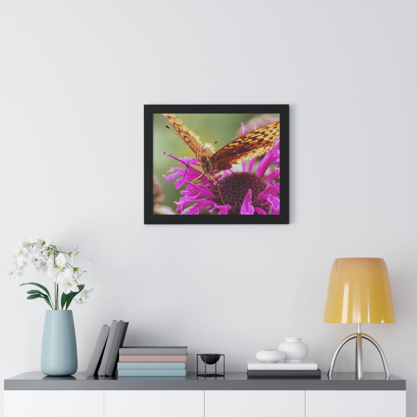 Fritillary Butterfly in Macro Framed Matte Print