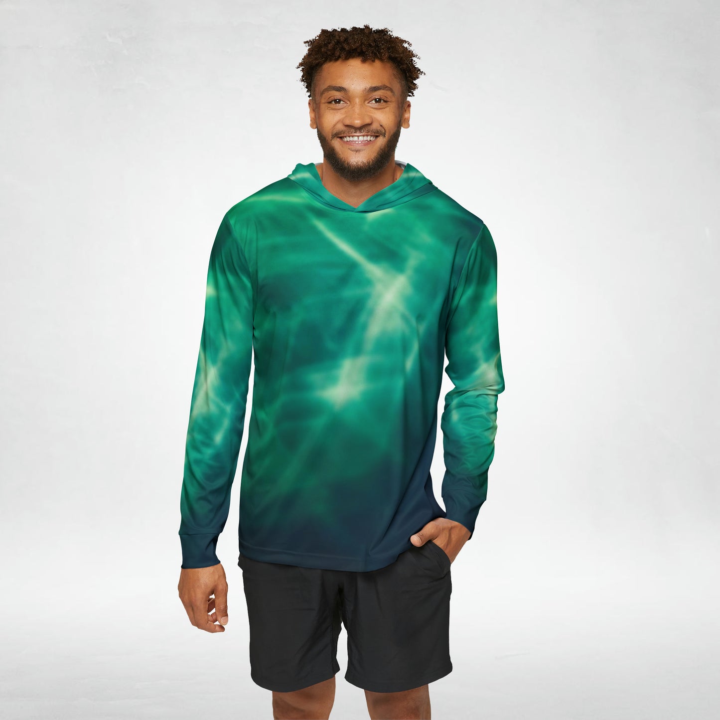 Electric Green Light Men's Performance Hoodie