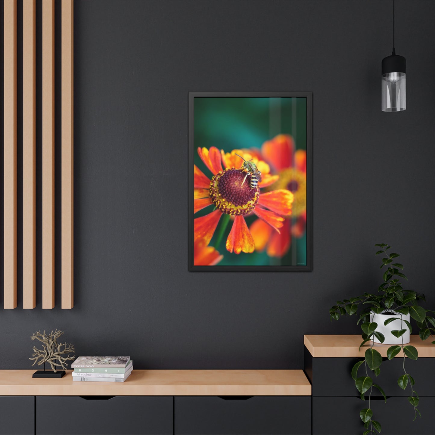 Fashionable Sweat Bee Framed Fine Art Photograph