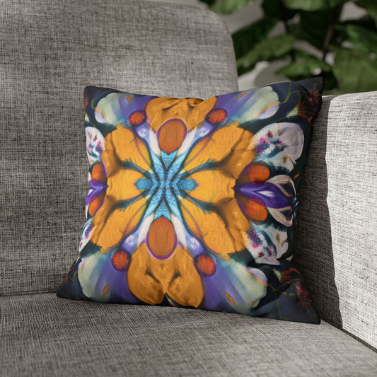 Flower Alchemy Faux Suede Throw Pillow Case (multi sizes)