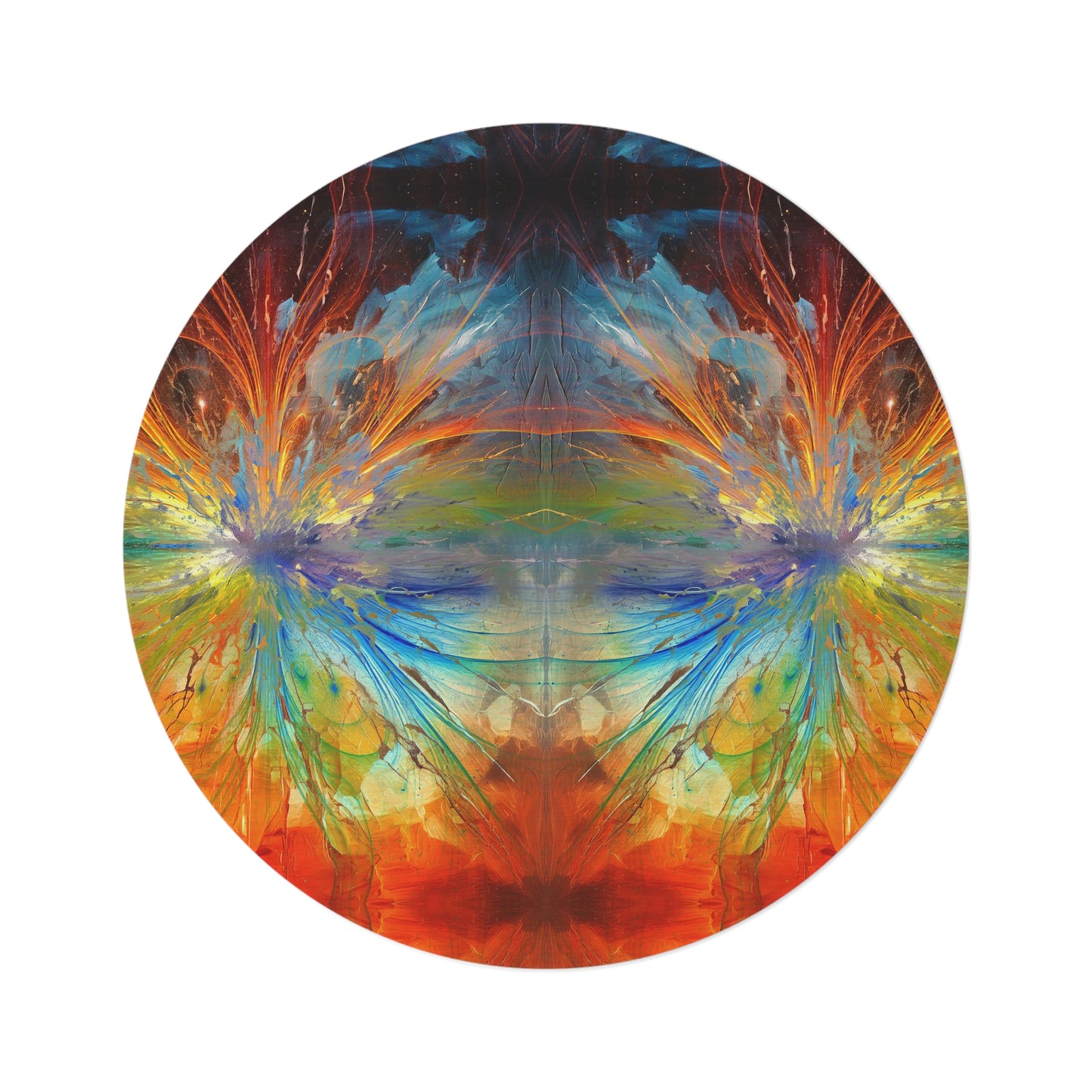 Cosmic Clockworks Round Rug