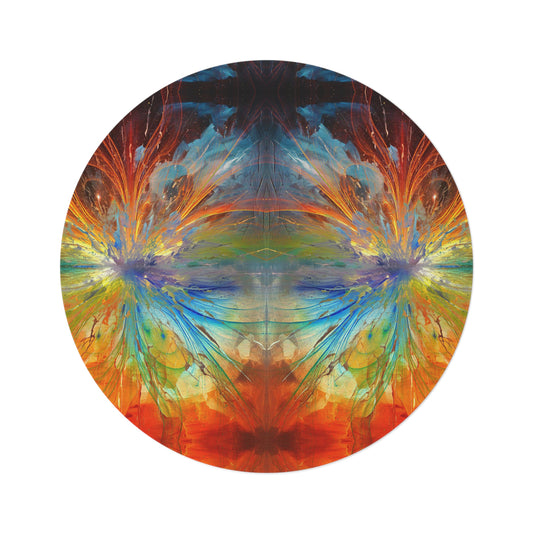 Cosmic Clockworks Round Rug