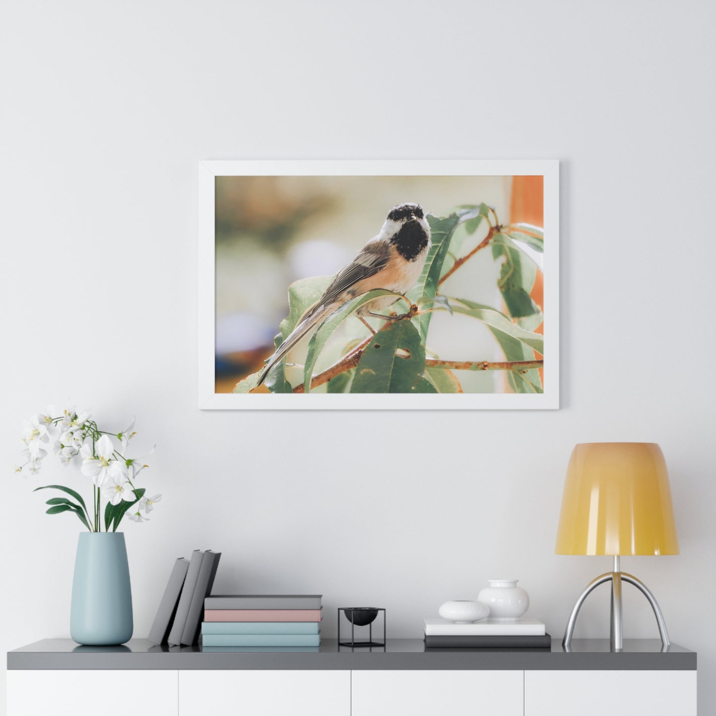 Black-Capped Chickadee Framed Matte Print