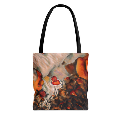 Burnt Umber Rocks Art Tote Bag