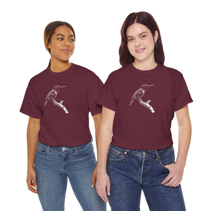 Hummingbird Adult 100% Cotton T-Shirt (Multicolors)