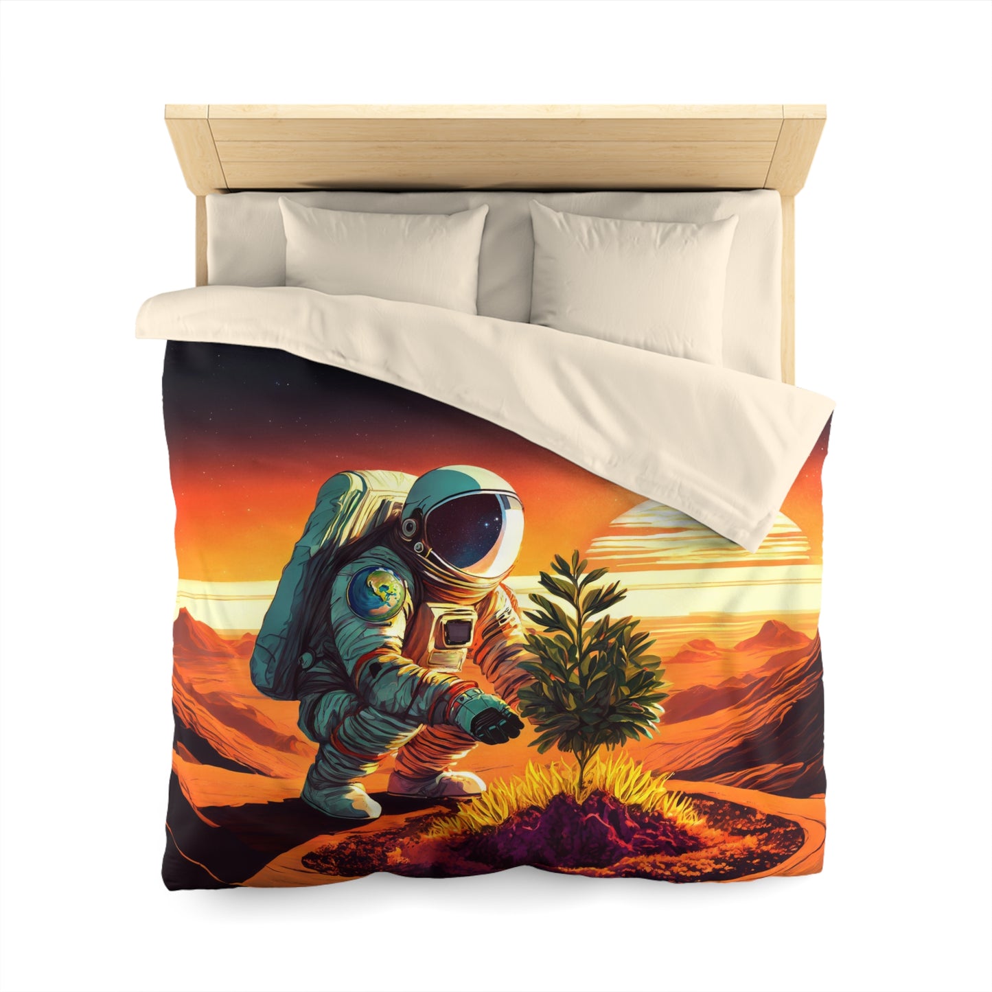 A Promethean Fable Woven Duvet Cover