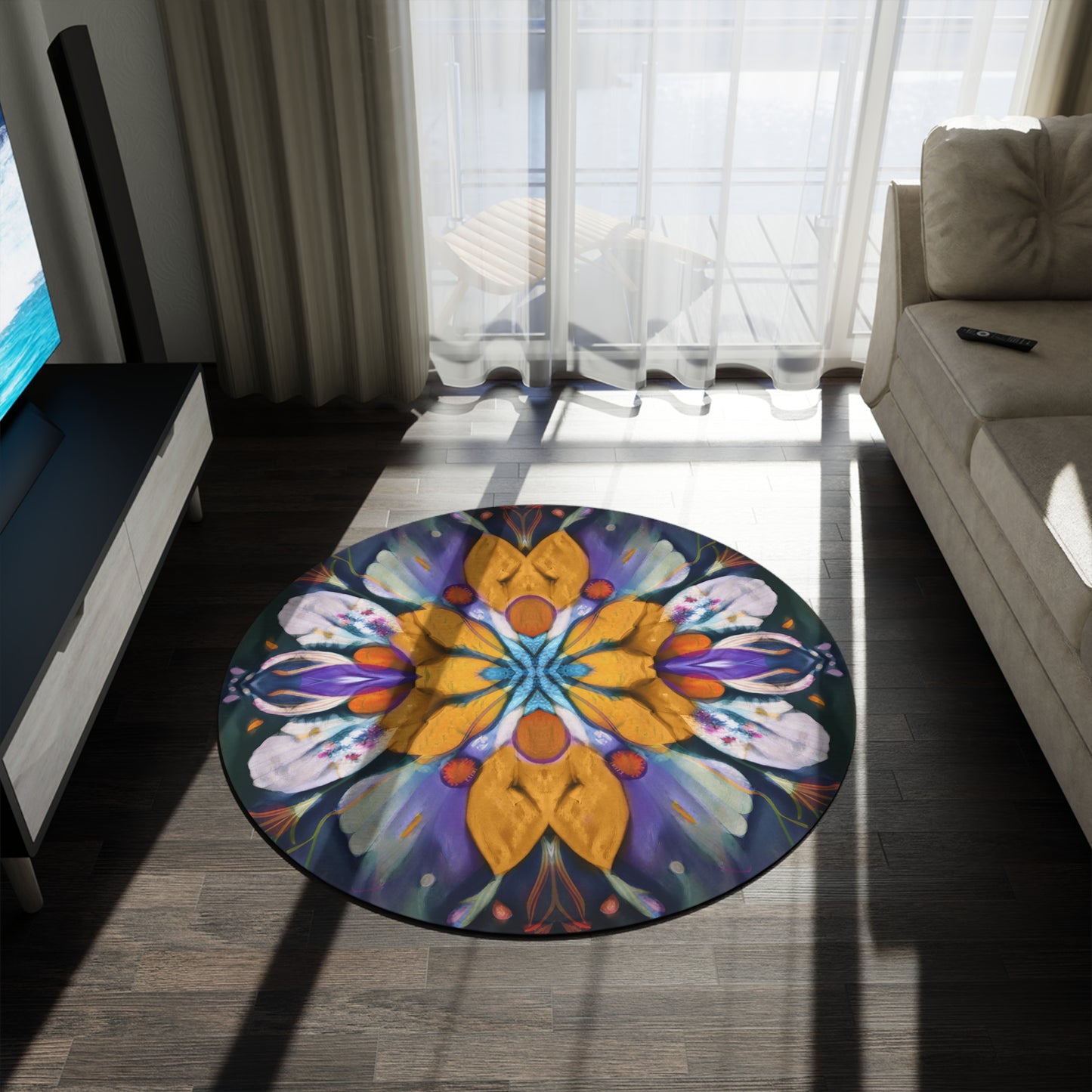 Flower Alchemy Round Rug